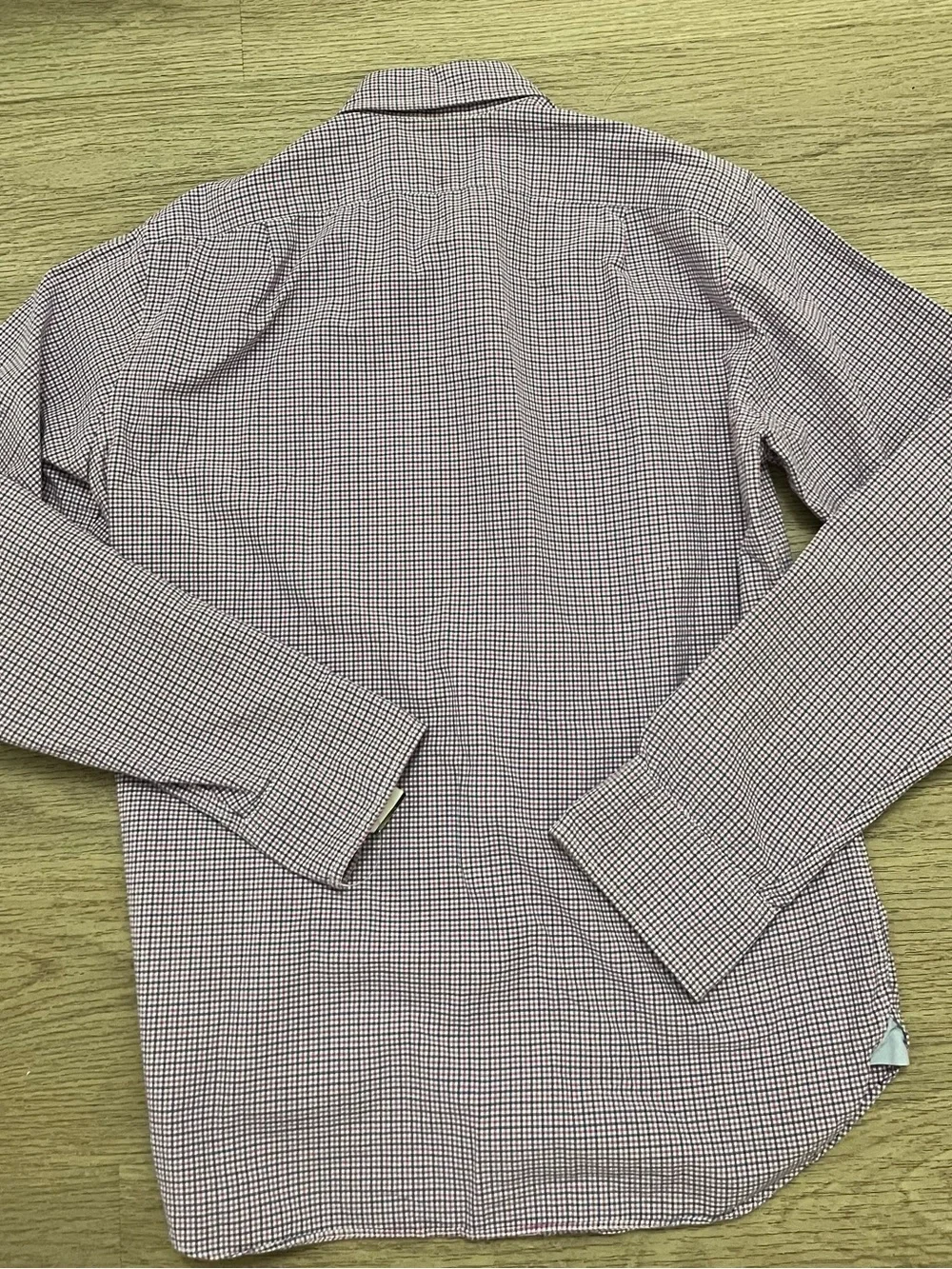 J. Crew Men's Multicolor Micro-Check Button-Down Shirt Slim Size Small